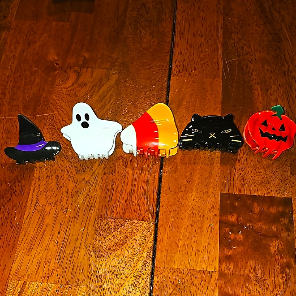 Halloween Hair Clips Set for Kids - Multicolor. Nwots